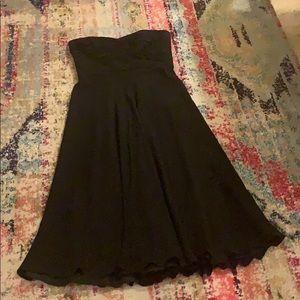 Lauren by Ralph Lauren black strapless dress